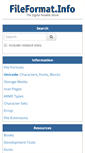 Mobile Screenshot of fileformat.info